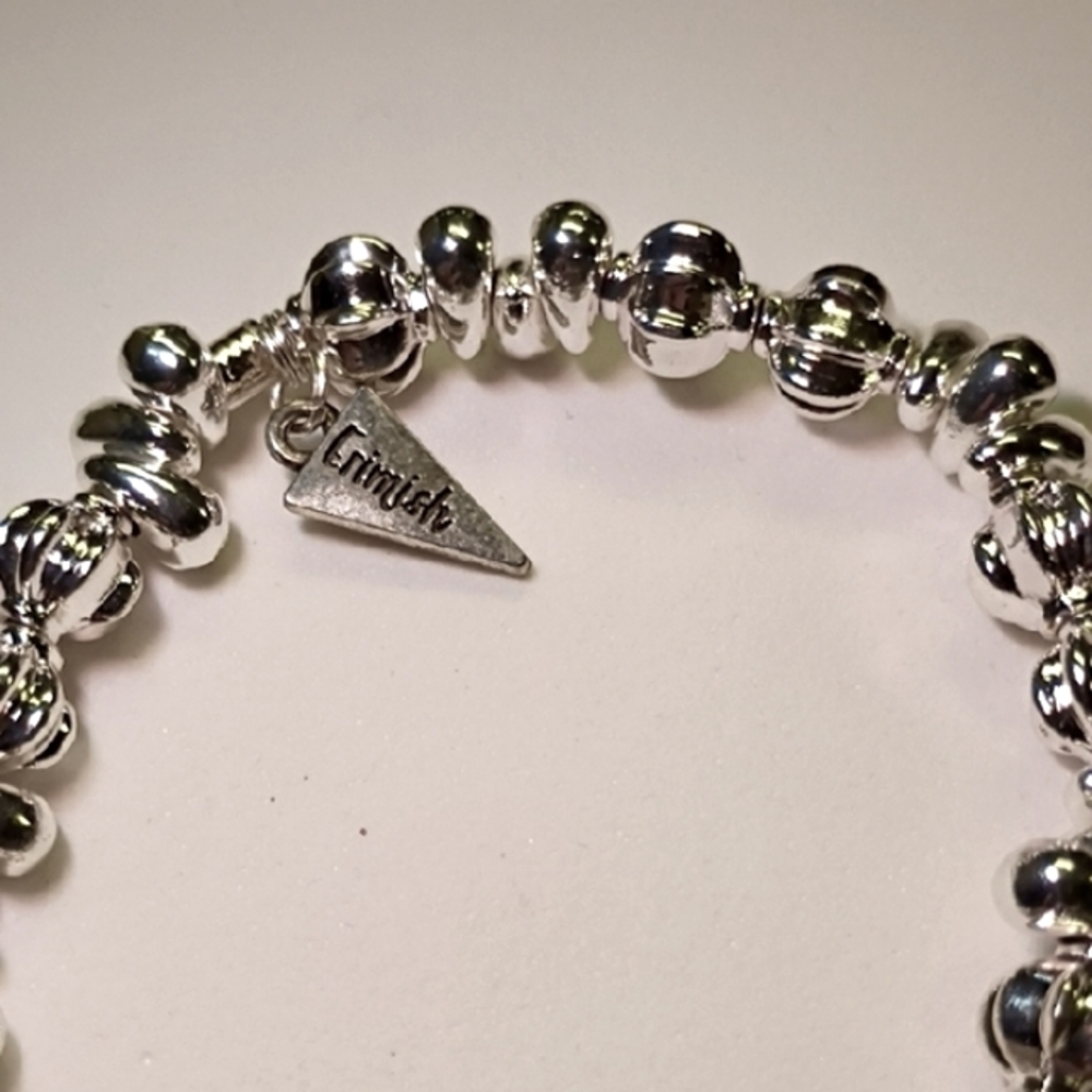 Erimish Silver Black Charm Bracelet - Picture 5 of 7